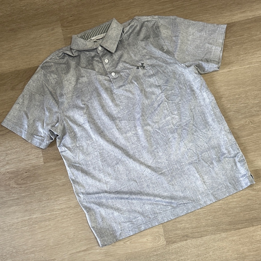 Under Armour Men's Light Gray Polo Shirt